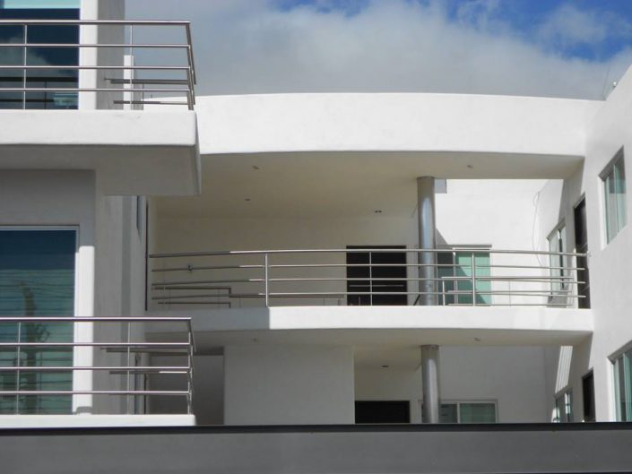 Barandales de barandilla de balcón de acero de edificios de apartamentos
